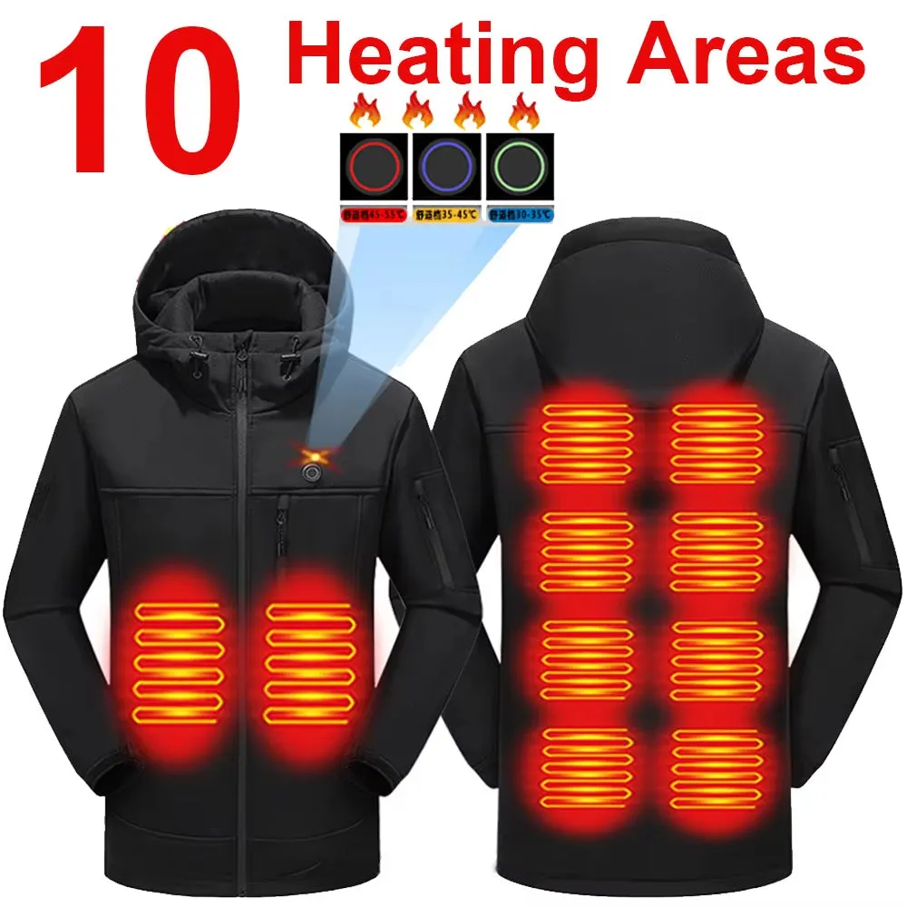 10 Area Heated Hooded Softshell Jacket