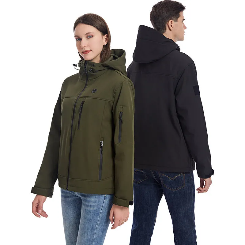 10 Area Heated Hooded Softshell Jacket