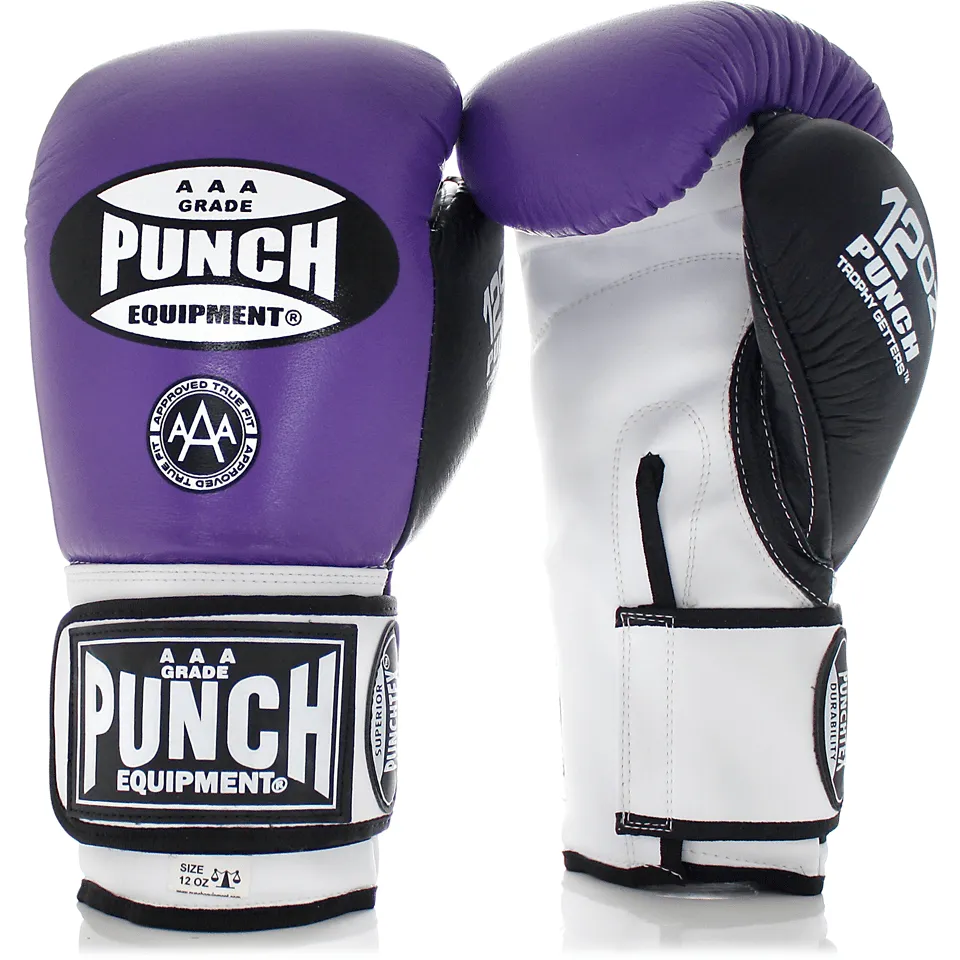 90206     ~ TROPHY GETTER BOXING GLOVES PURP 12OZ