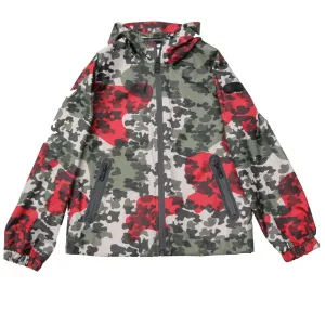 AI Riders on the Storm Kids Camo Printed Bomber Jacket