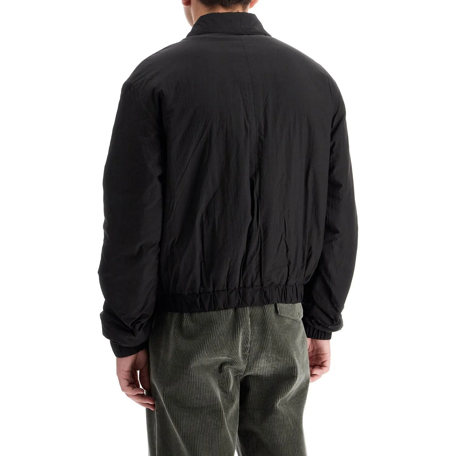 Ami Alexandre Matiussi crumpled canvas bomber jacket