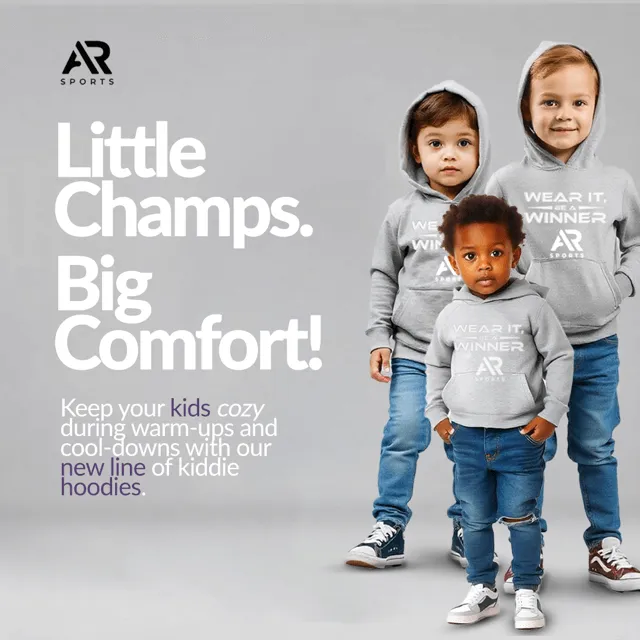 AR Sportswear Children's Slogan Hoodie