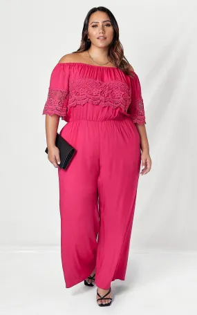 Arcadia Jumpsuit - Deep Pink