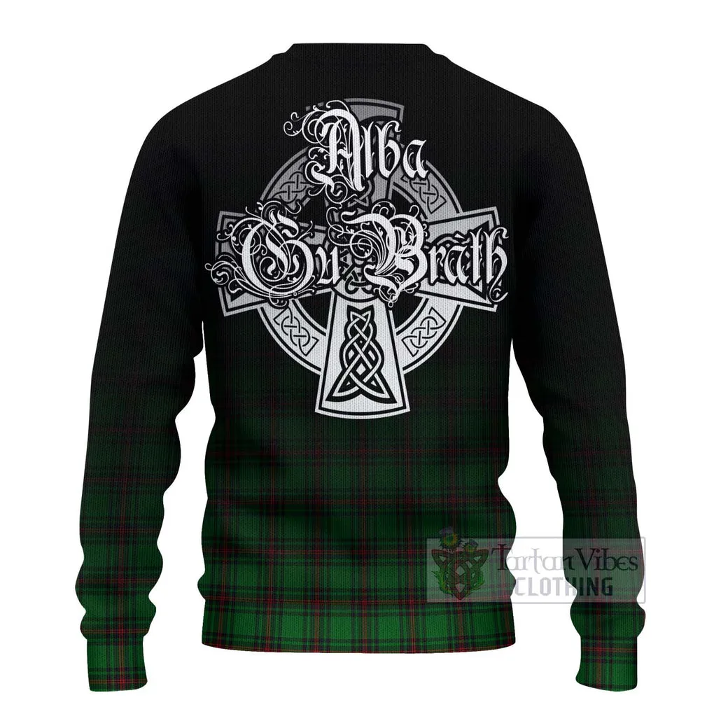 Beveridge Tartan Ugly Sweater Featuring Alba Gu Brath Family Crest Celtic Inspired