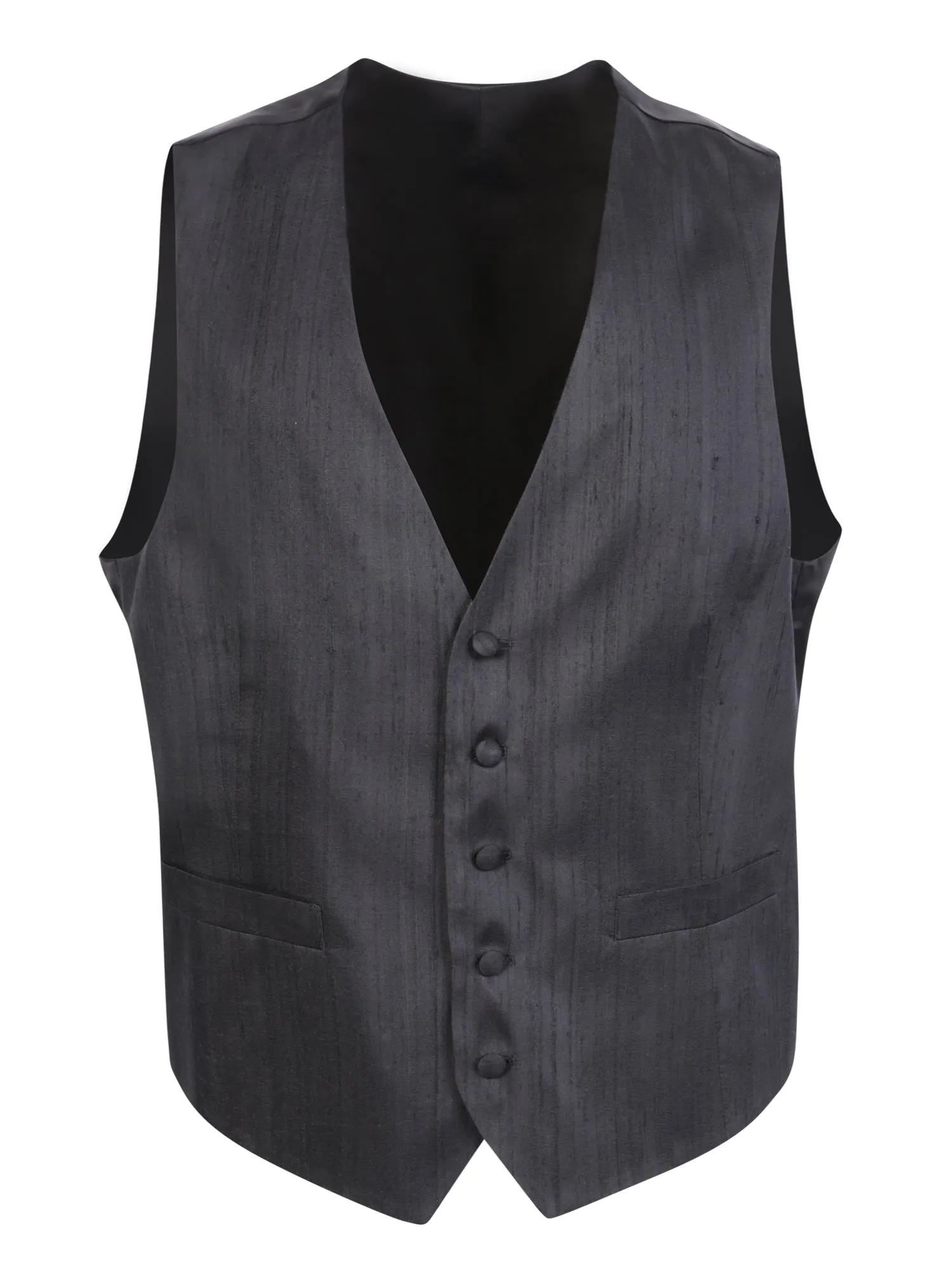 Black silk waistcoat