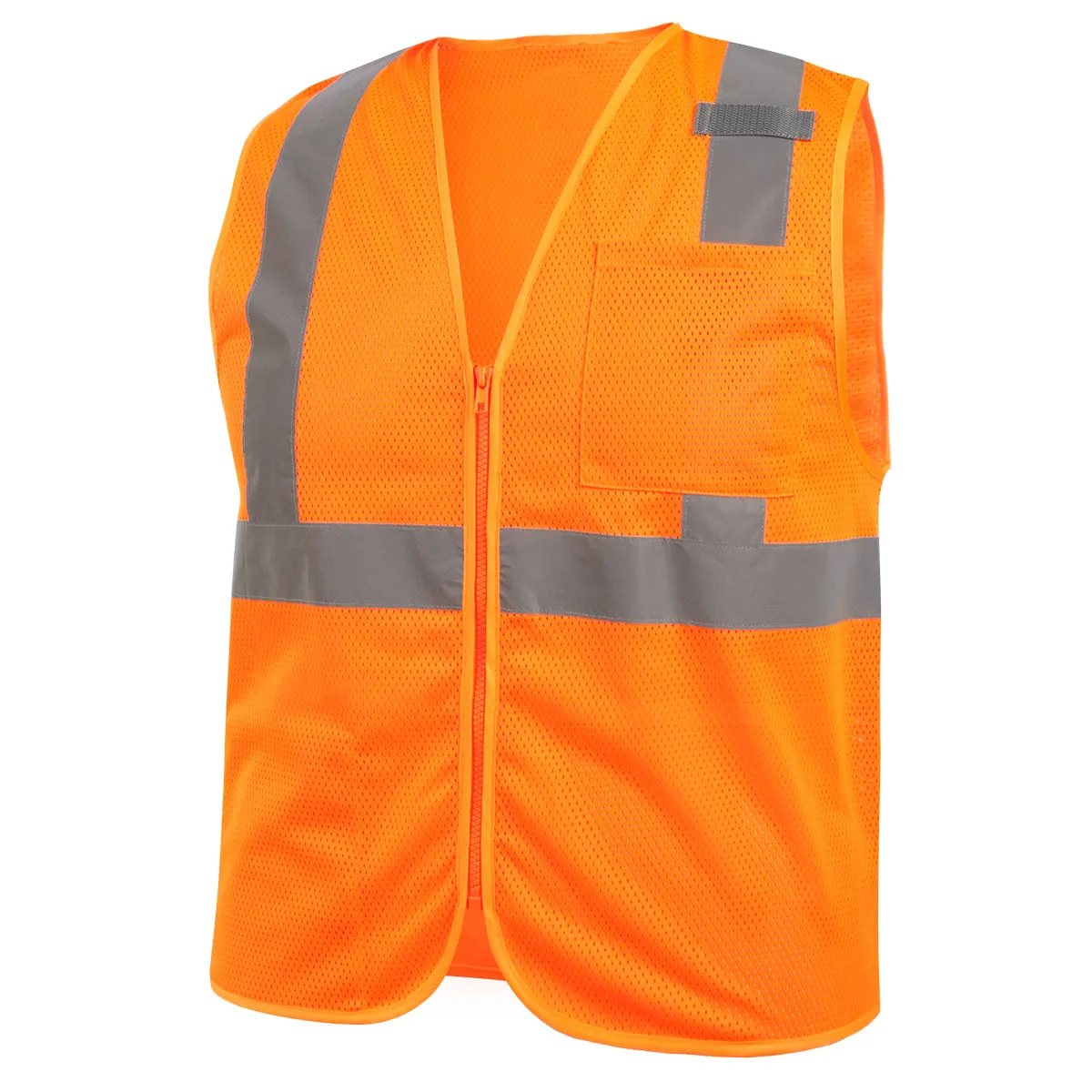 Black Stallion ANSI Class 2 Hi-Vis Standard Safety Vest, Safety Orange - VS2020-OR