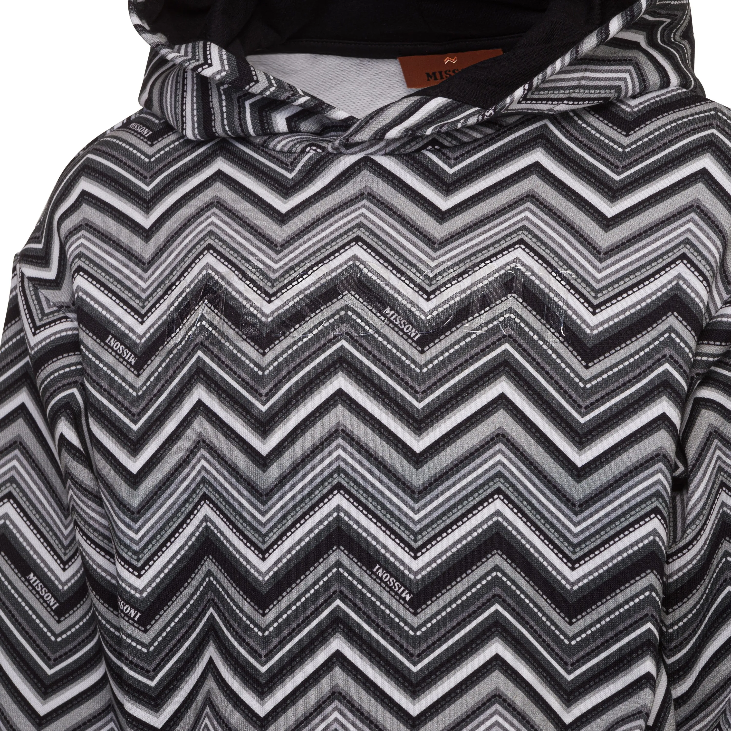 Black White Chevron Hoodie