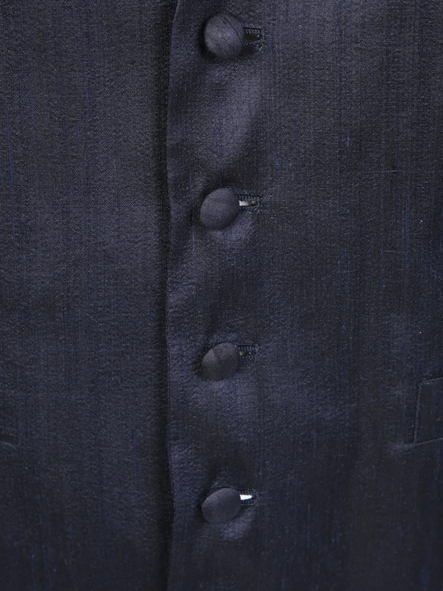 Blue silk waistcoat