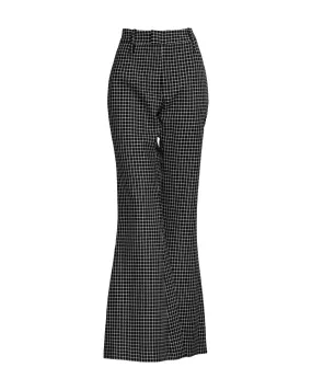 Bootcut Pant Black Grid