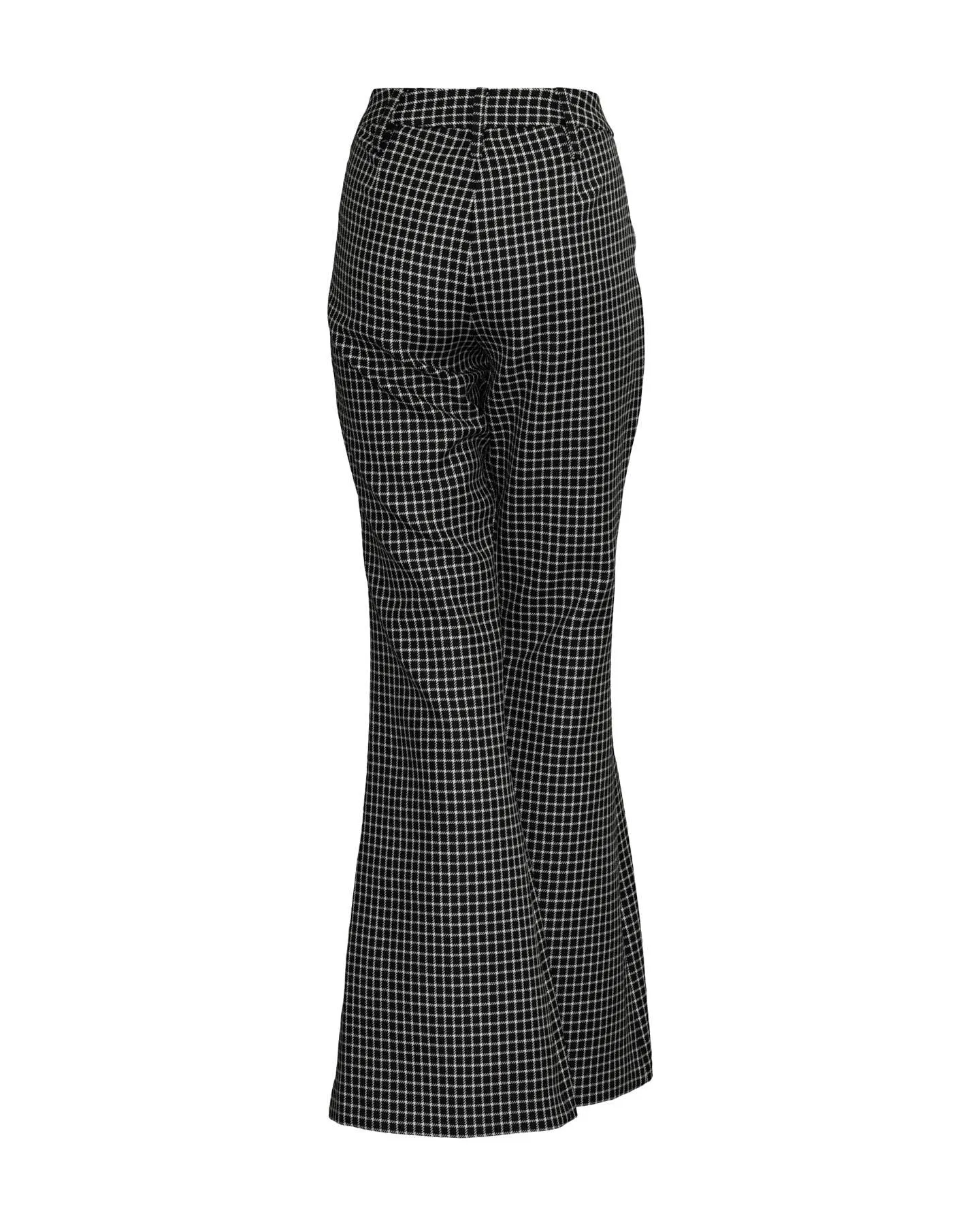 Bootcut Pant Black Grid