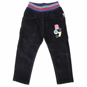 Boys Corduroy Pant - Black