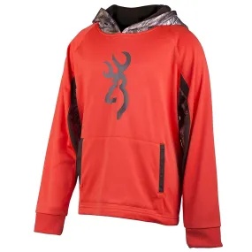 Browning Boy's Buckmark Performance Antler Pullover Hoodie Sweatshirt, Medium