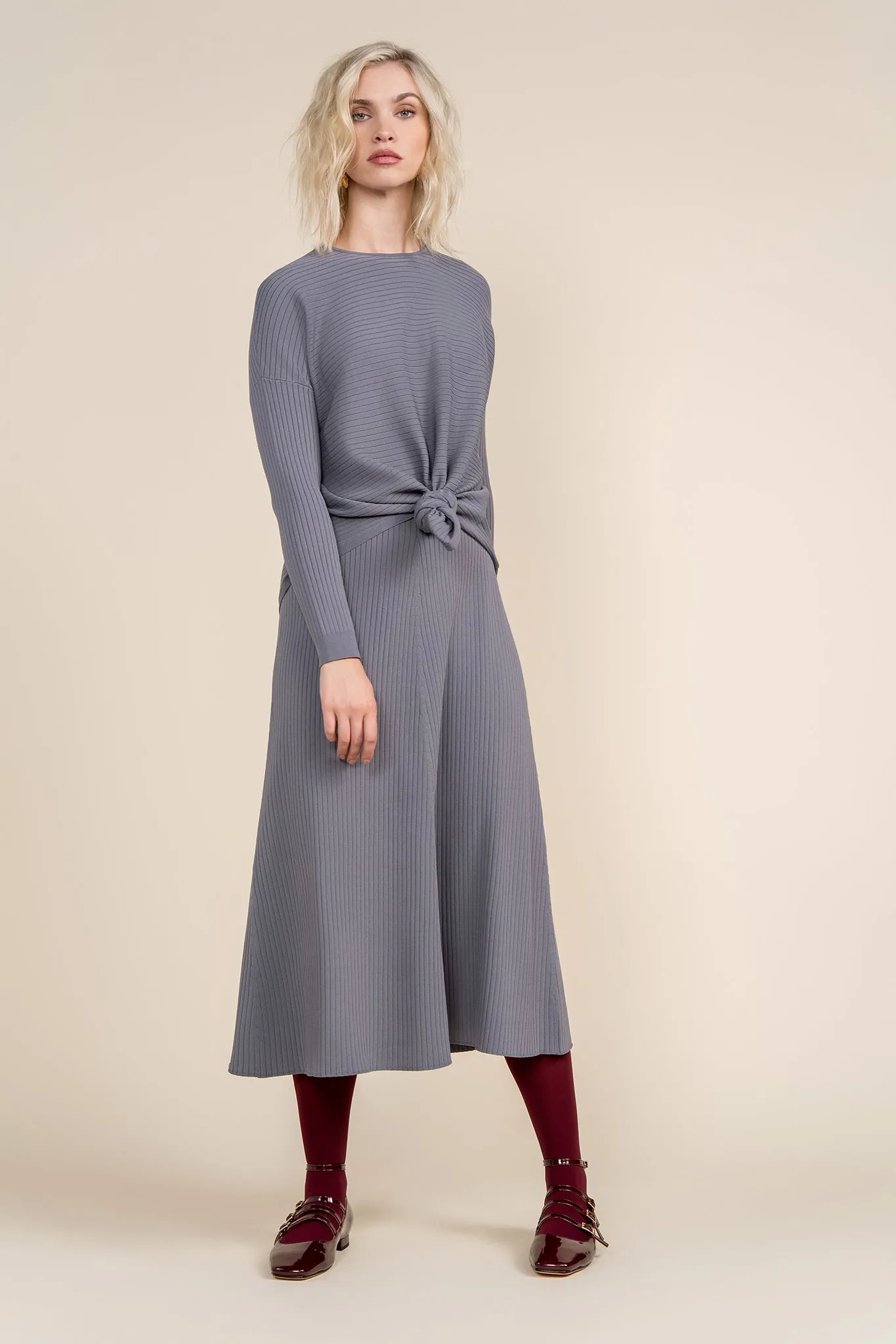 Caché Dress in Arctic Gray