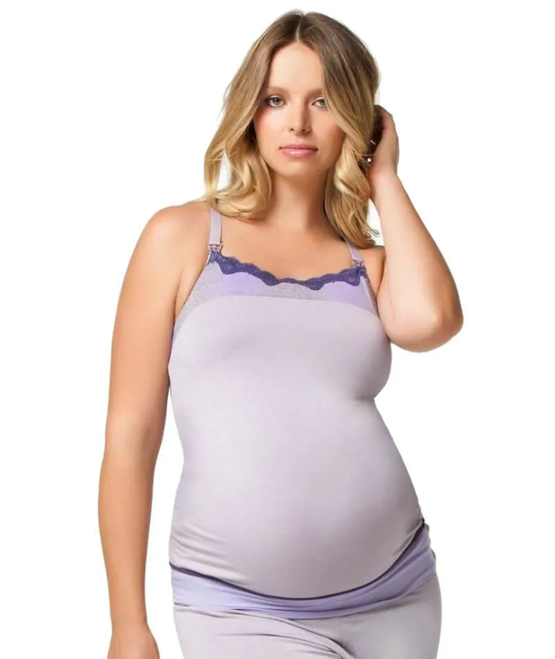 Cake Maternity Sugar Plum Maternity & Nursing Camisole - Mauve