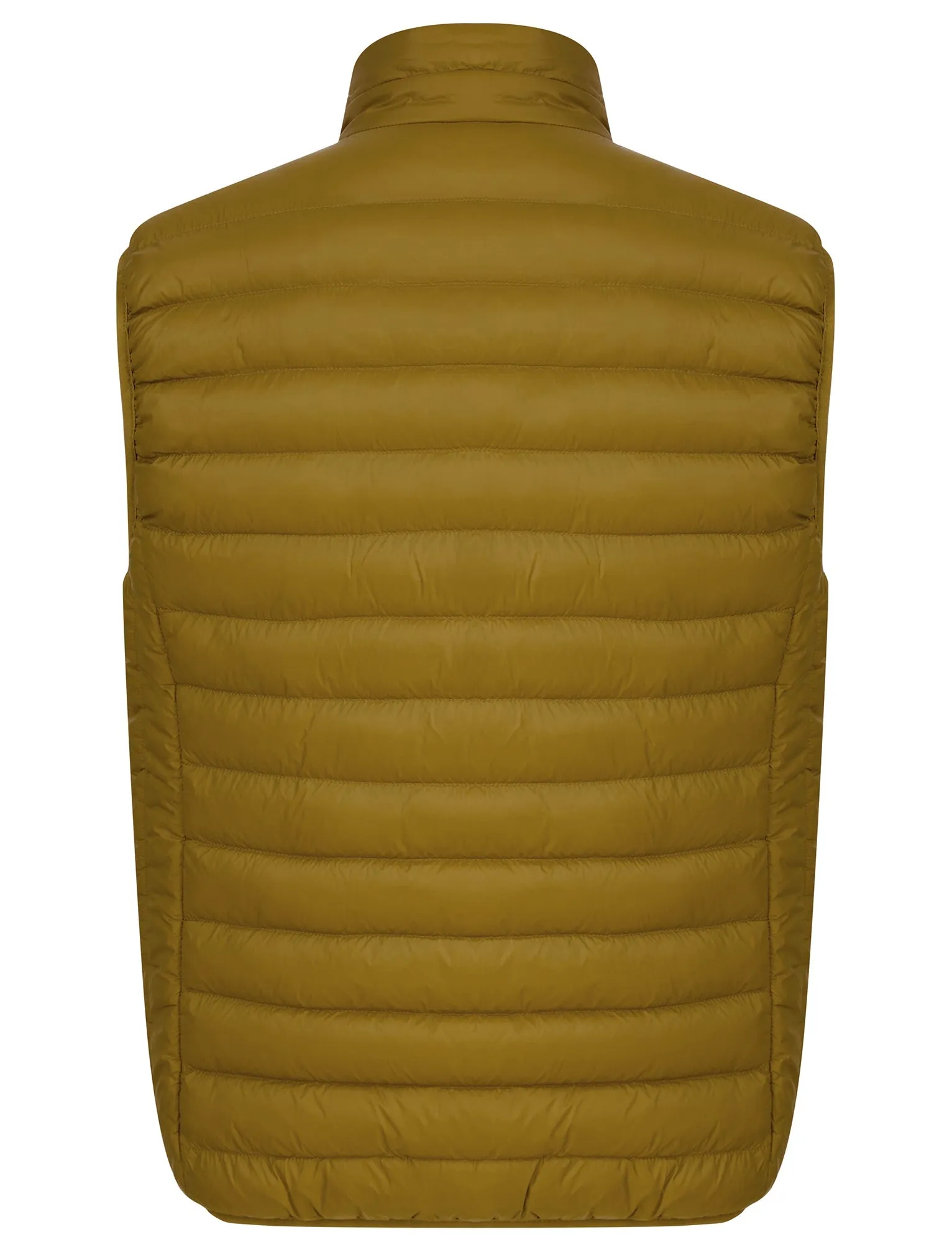 Cannes Quilted Puffer Gilet with Fleece Lined Collar in Golden Brown - Tokyo Laundry