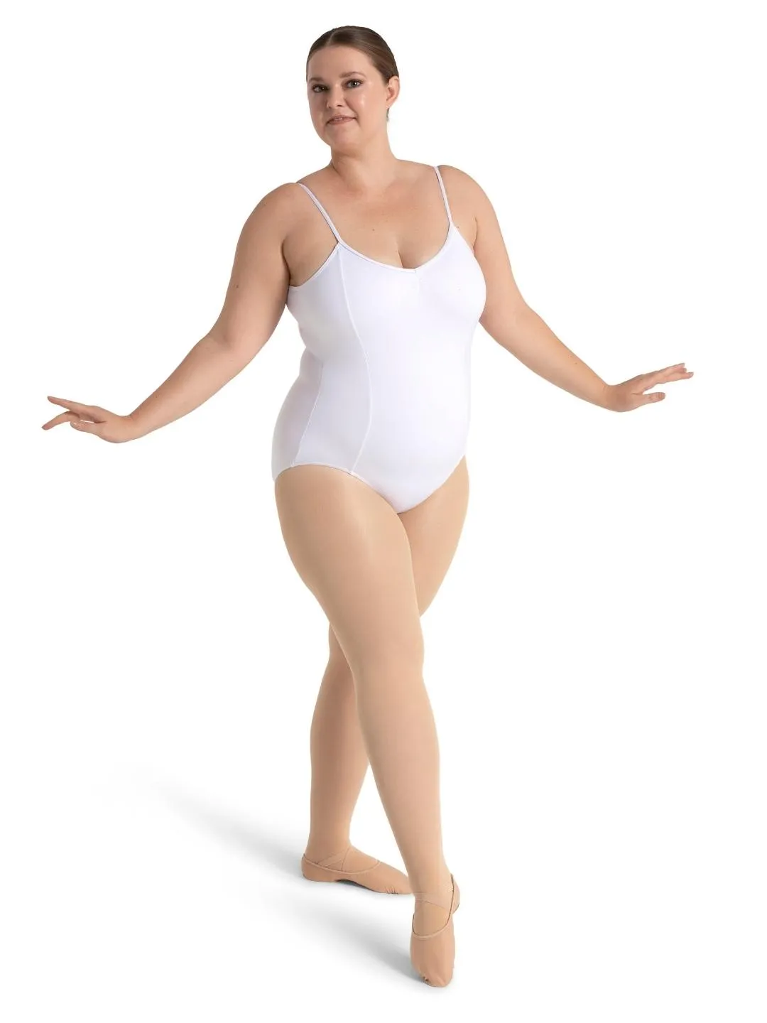 Capezio | Studio Collection V-Neck Camisole Leotard | White