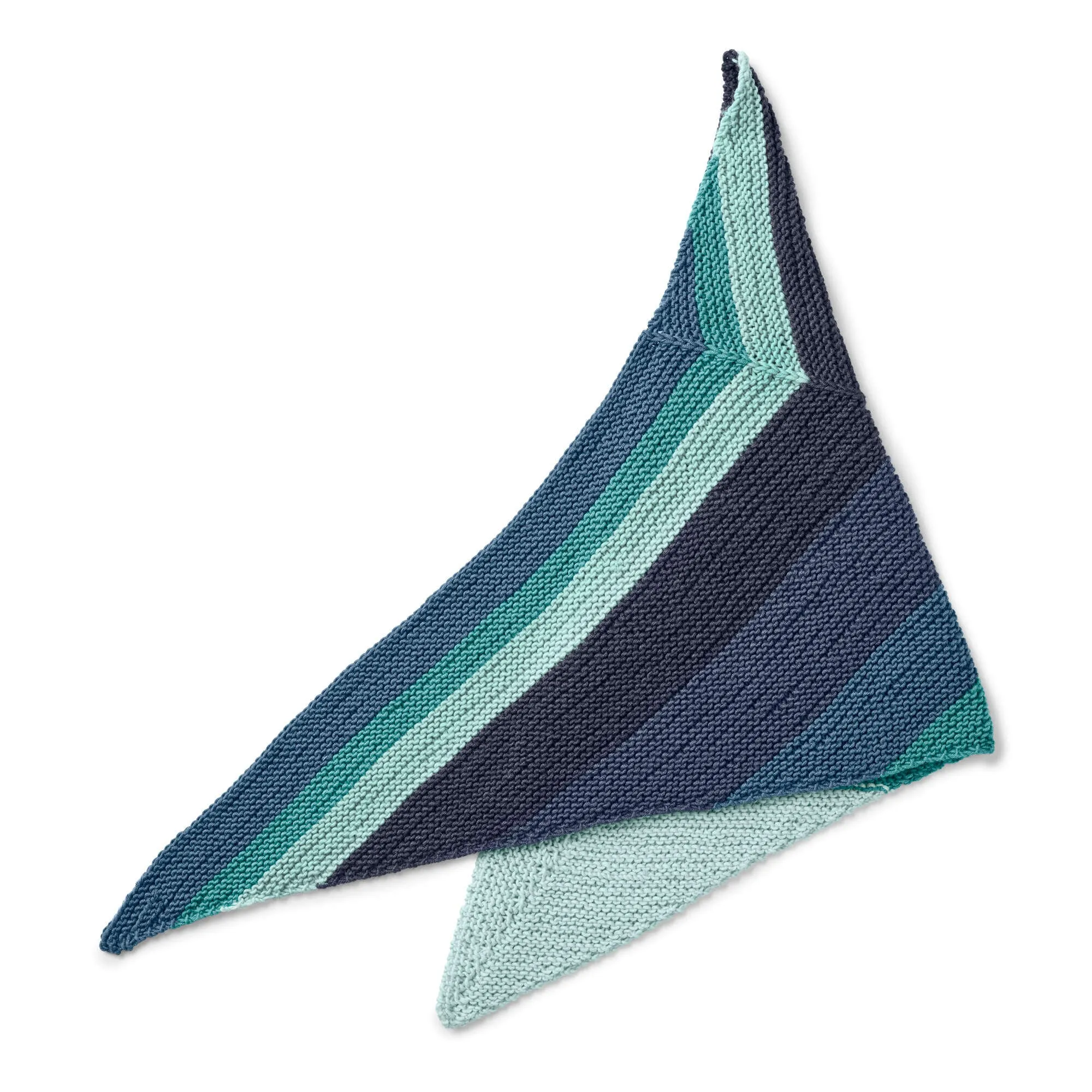 Caron X Pantone Asymmetrical Knit Shawl