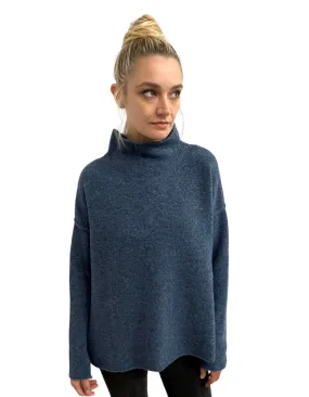 Chimney Neck Sweater Indigo