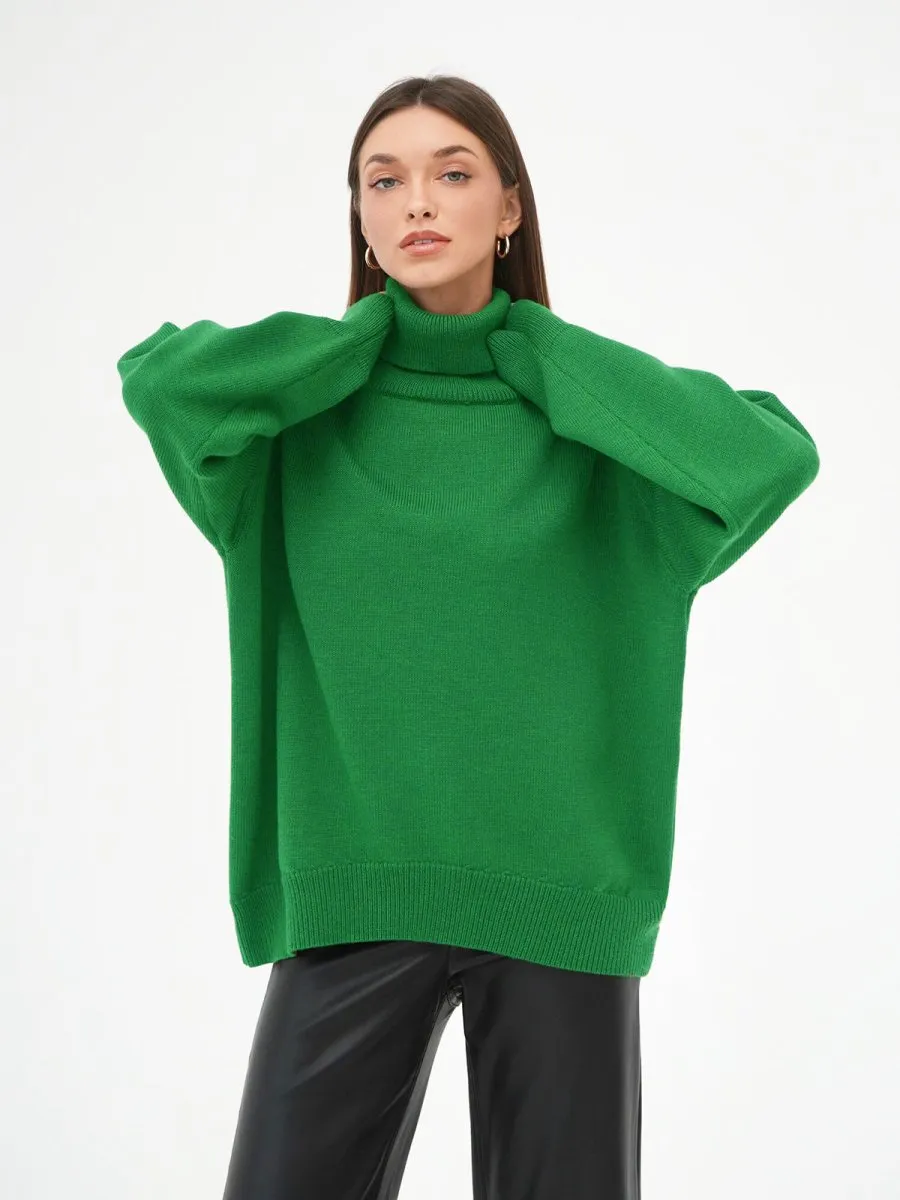 Classic Versatile Turtleneck Pullover Sweater (MS055)