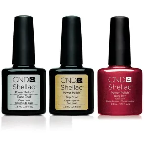 CND - Shellac Combo - Base, Top & Ruby Ritz