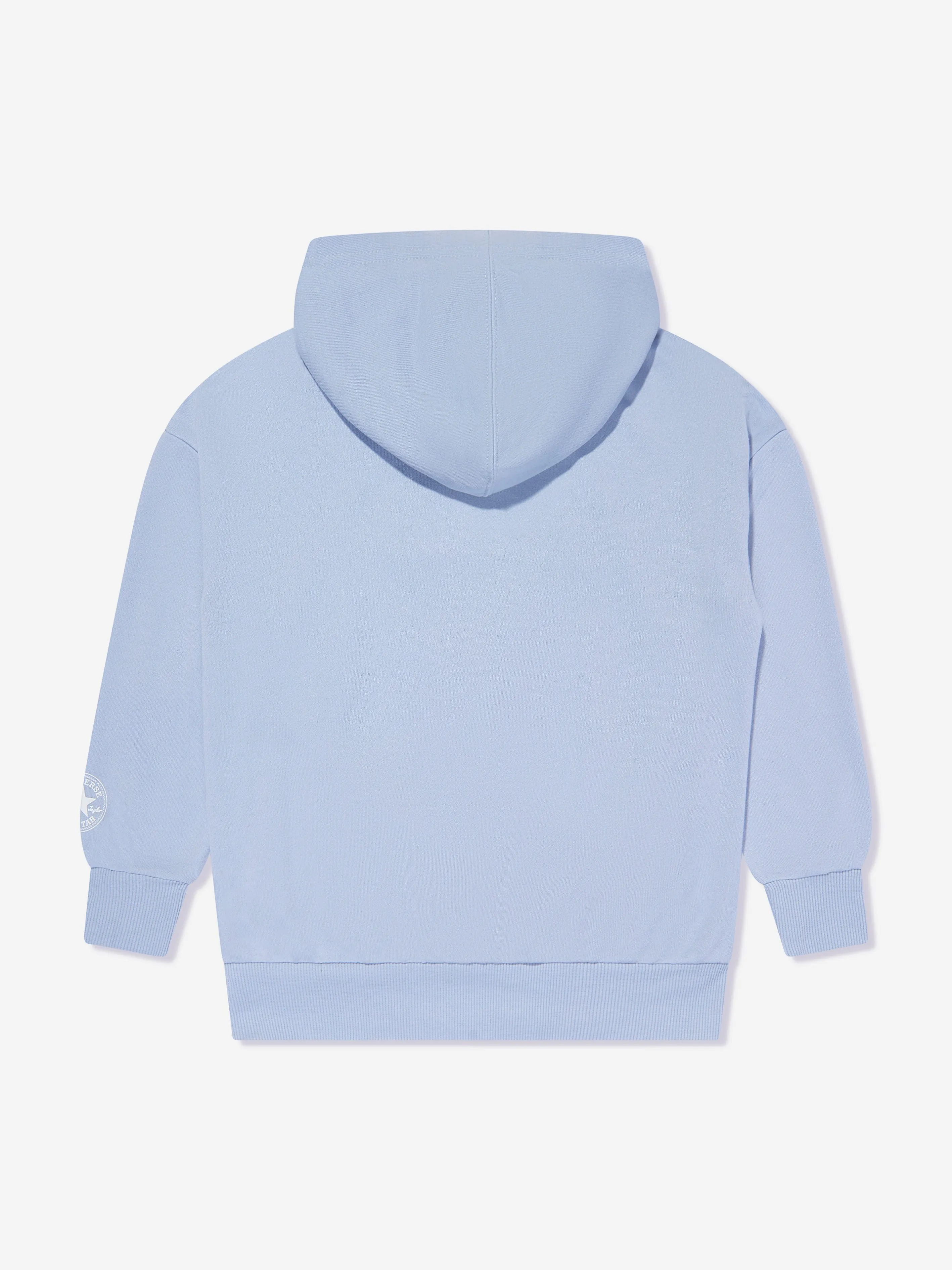 Converse Girls Oversized Chuck Patch Hoodie in Blue