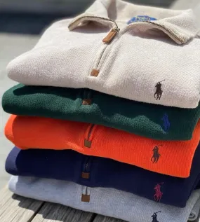 Custom handpick  100 polo 1/4 zip sweater  knit 🧶  and cotton  both and 400 pices  TNF flecee