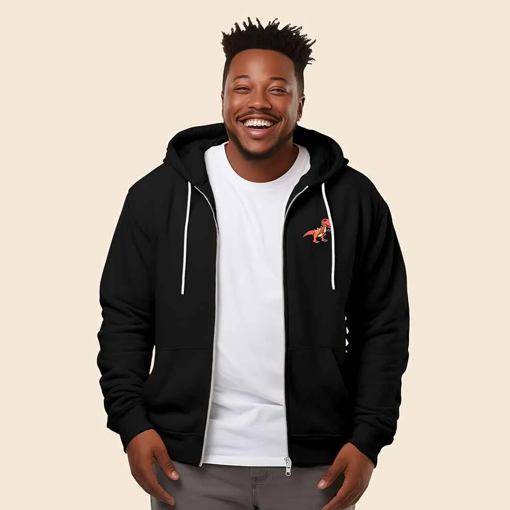 Dalix T-Rex Zip Hoodie