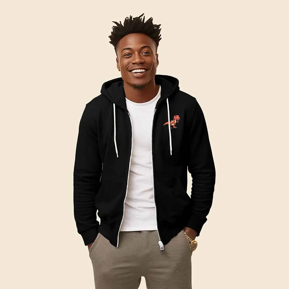 Dalix T-Rex Zip Hoodie