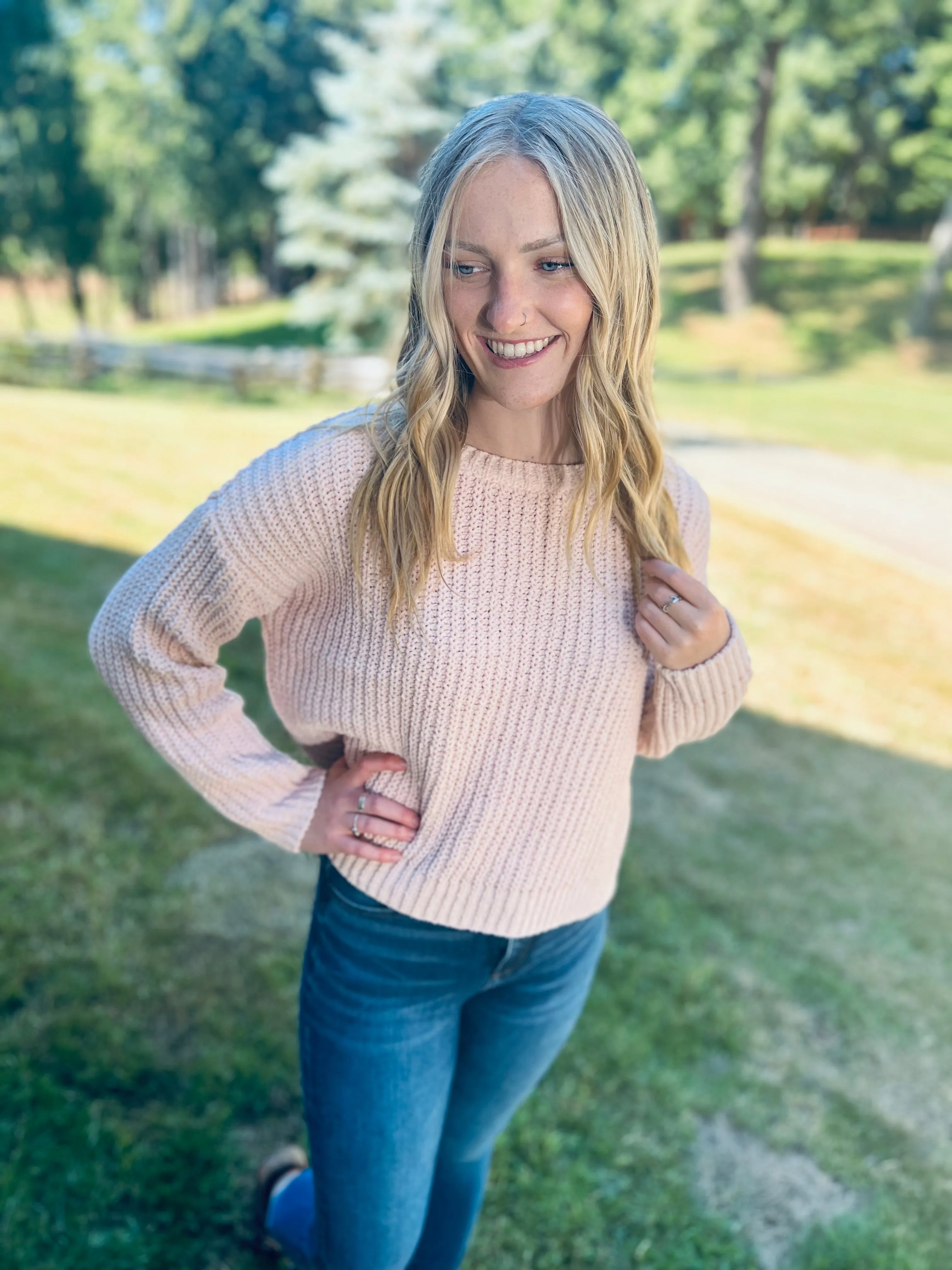 Desi Sweater (Blush)