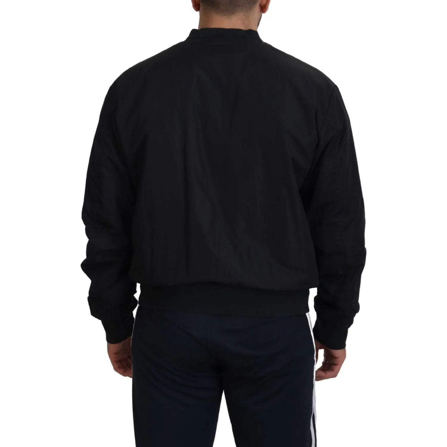 Dolce & Gabbana Elegant Black Bomber Jacket