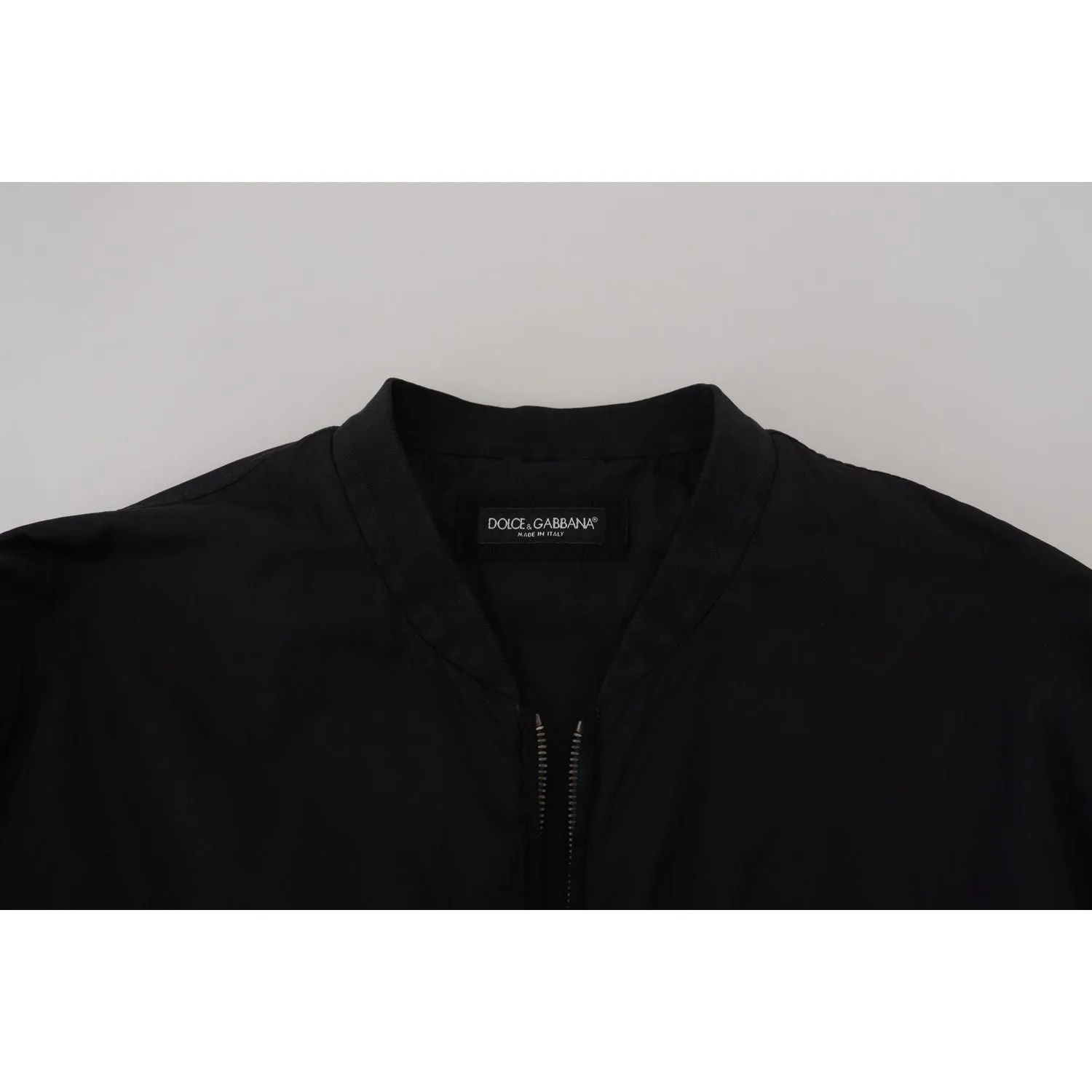 Dolce & Gabbana Elegant Black Bomber Jacket