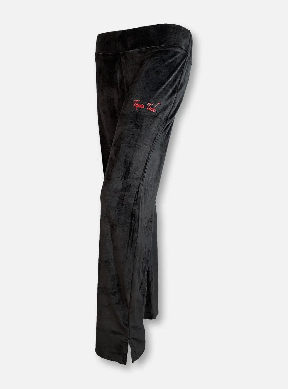 Emerson Street Texas Tech Red Raiders "Eden" Women's Black Velvet Pants