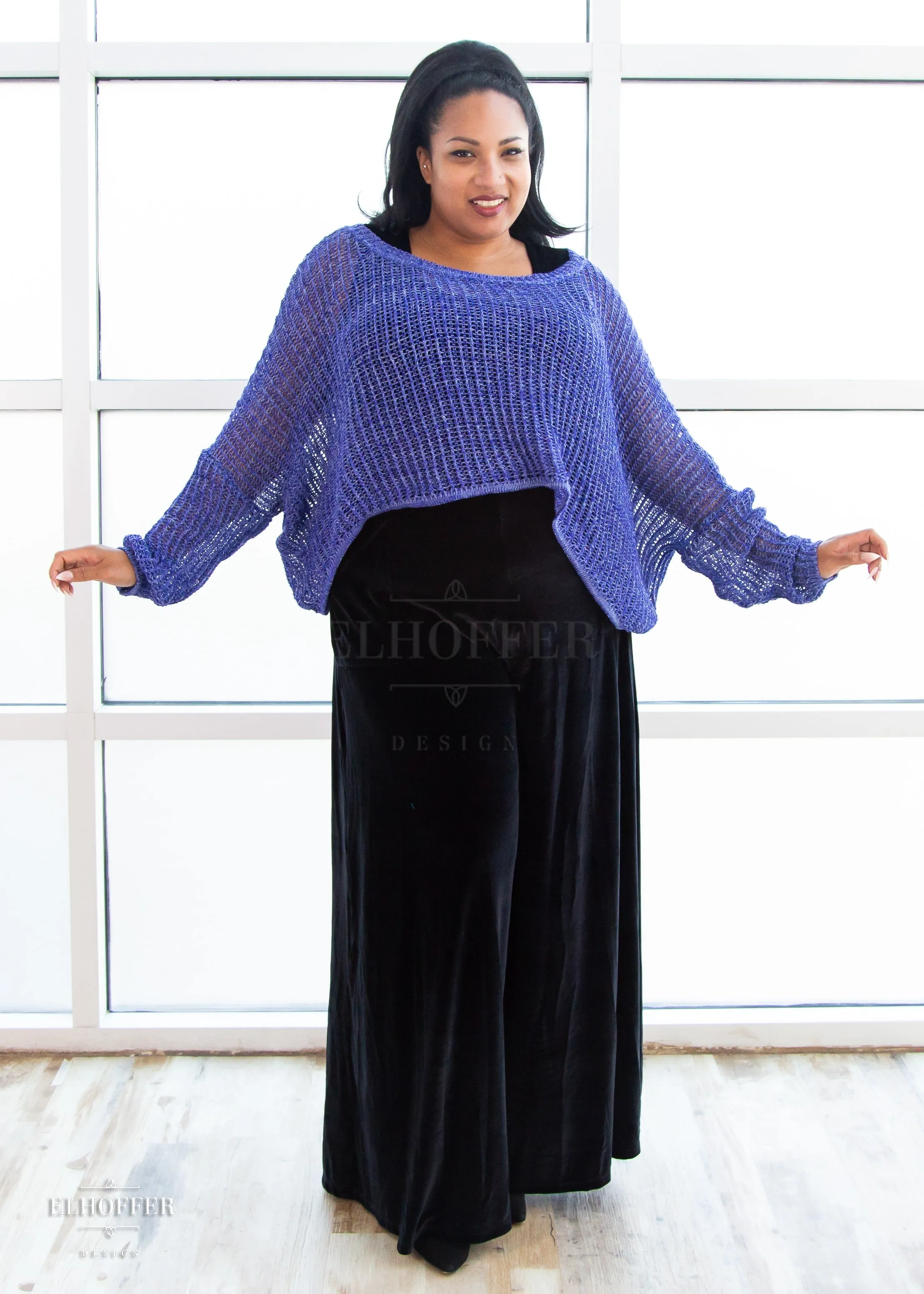 Essential Delirium Oversize Crop - Wild Blueberry