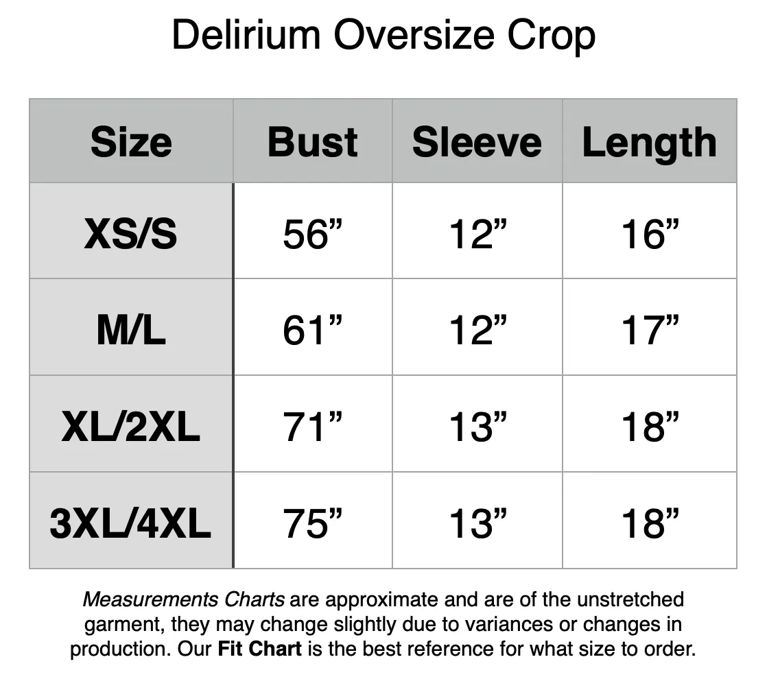 Essential Delirium Oversize Crop - Wild Blueberry