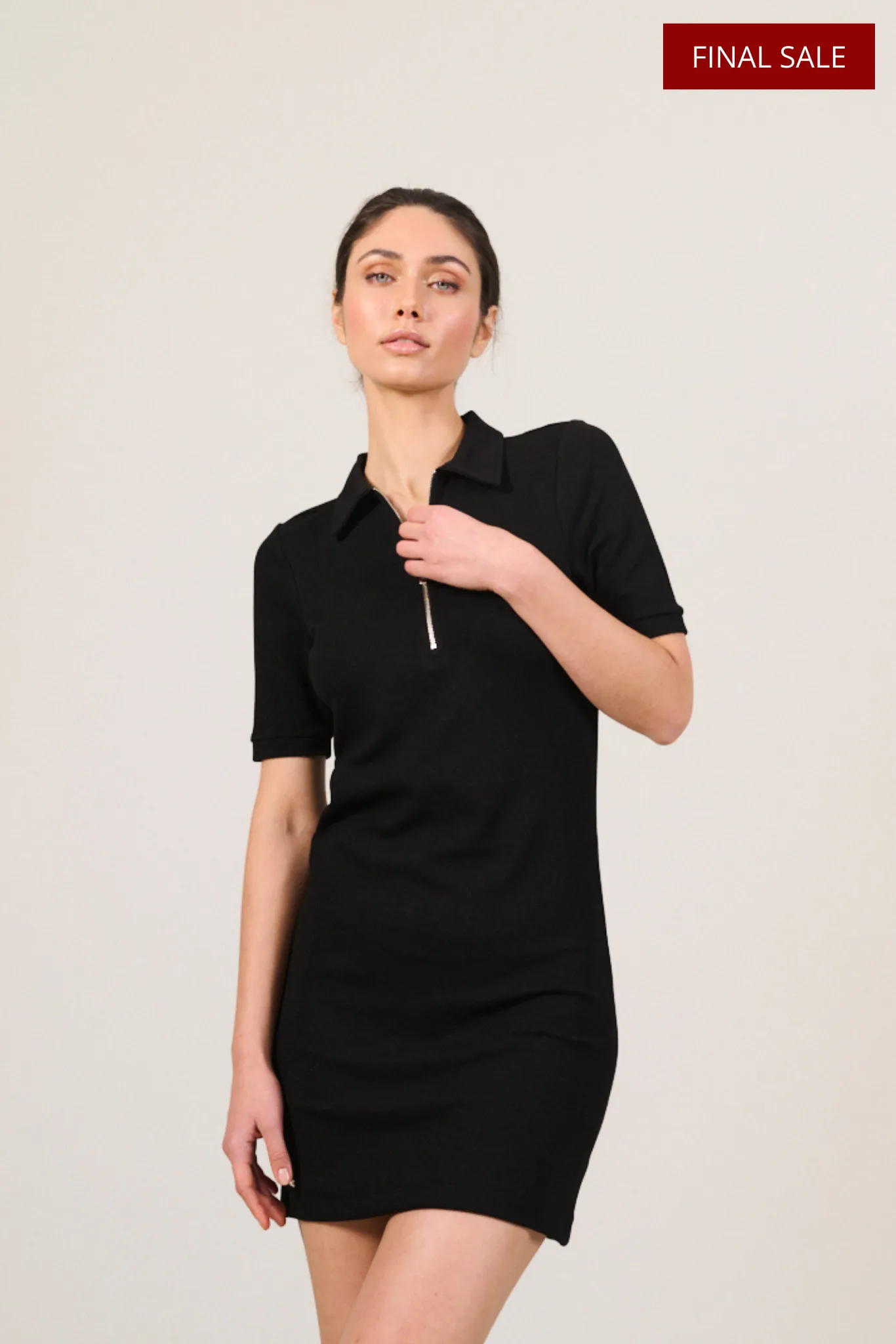 FOREST ESSENTIEL polo dress - Black