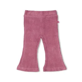 FOREST FANCY - Flared Velour Rib Fashion Pants