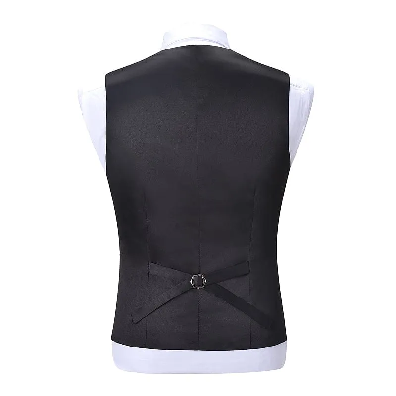 Formal Men's Suit Vest Patterned Shawl Lapel Waistcoat