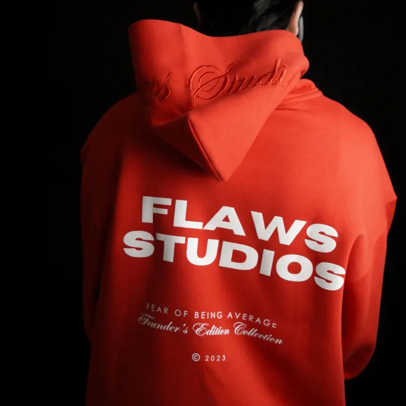 Founders Edition Red Oversized Hoodie