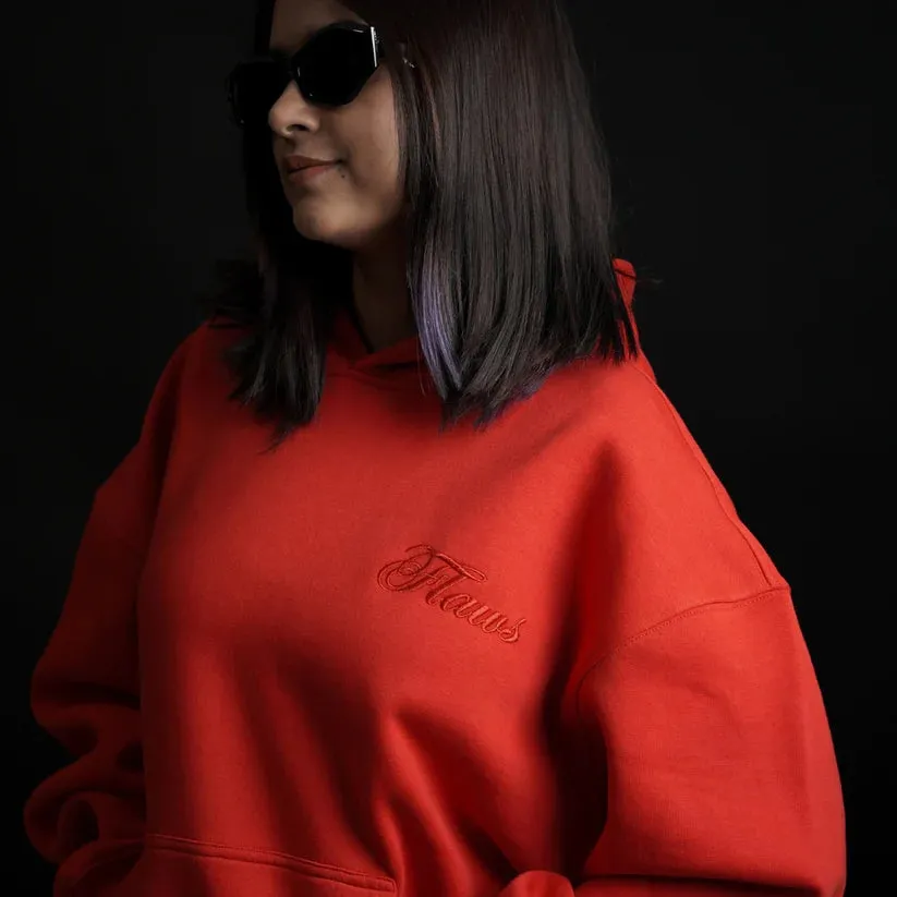 Founders Edition Red Oversized Hoodie