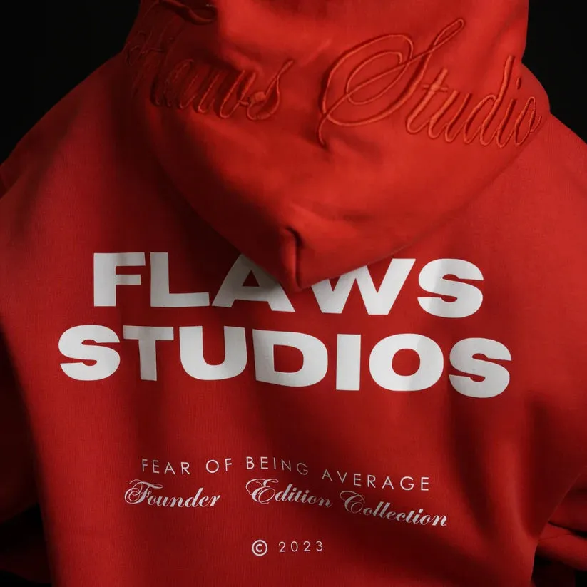 Founders Edition Red Oversized Hoodie