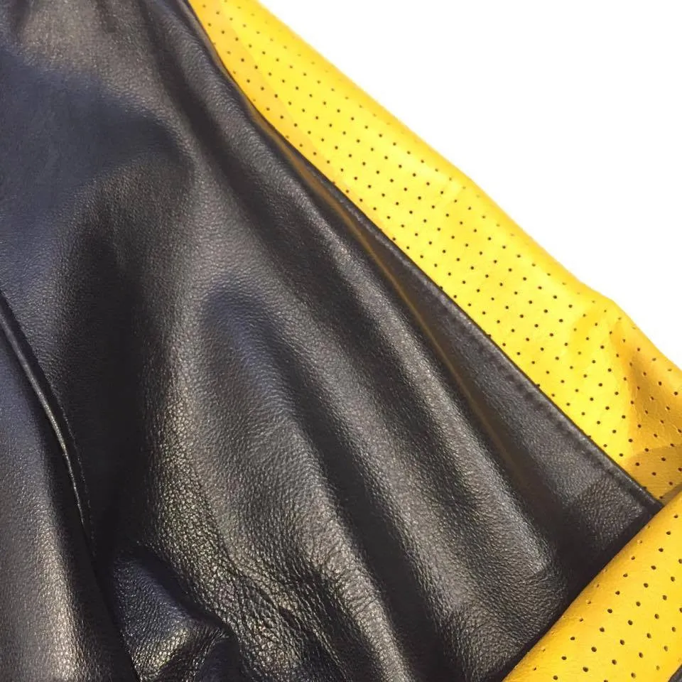 G-Gator Lambskin Varsity Perforated Yellow Jacket