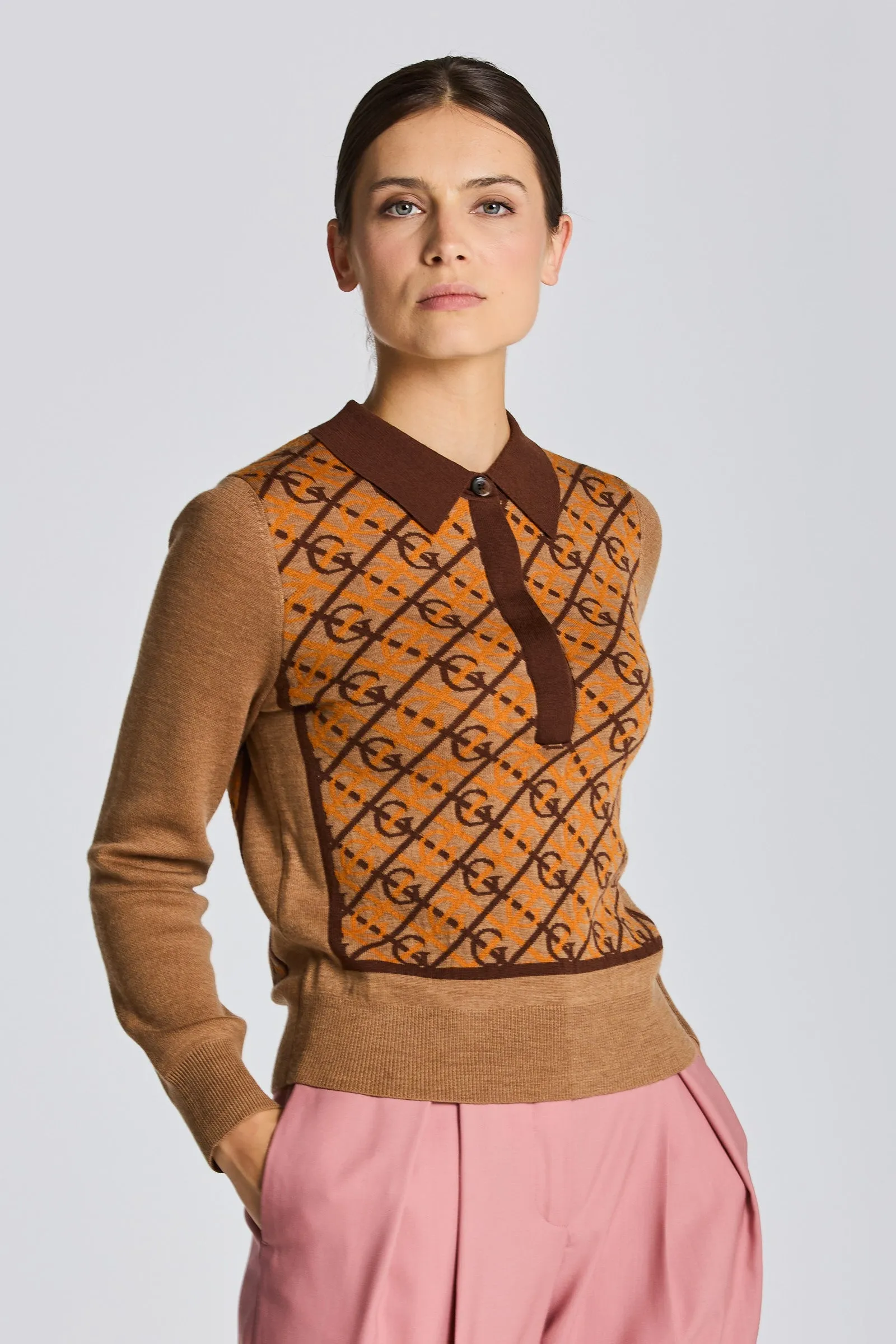 GANT G Pattern Collar Retro Top 4805181