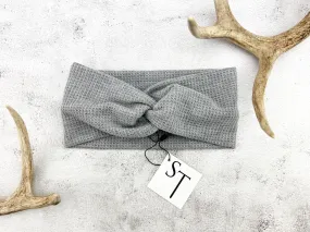 Gray Sweater Knit Headband HDB00082