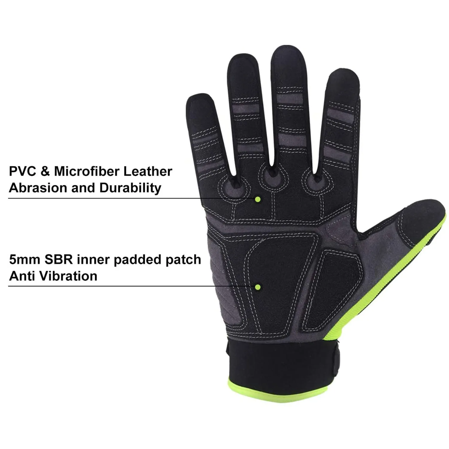 Handlandy TPR Protector Impact Heavy Duty Work Gloves SBR Padding H685