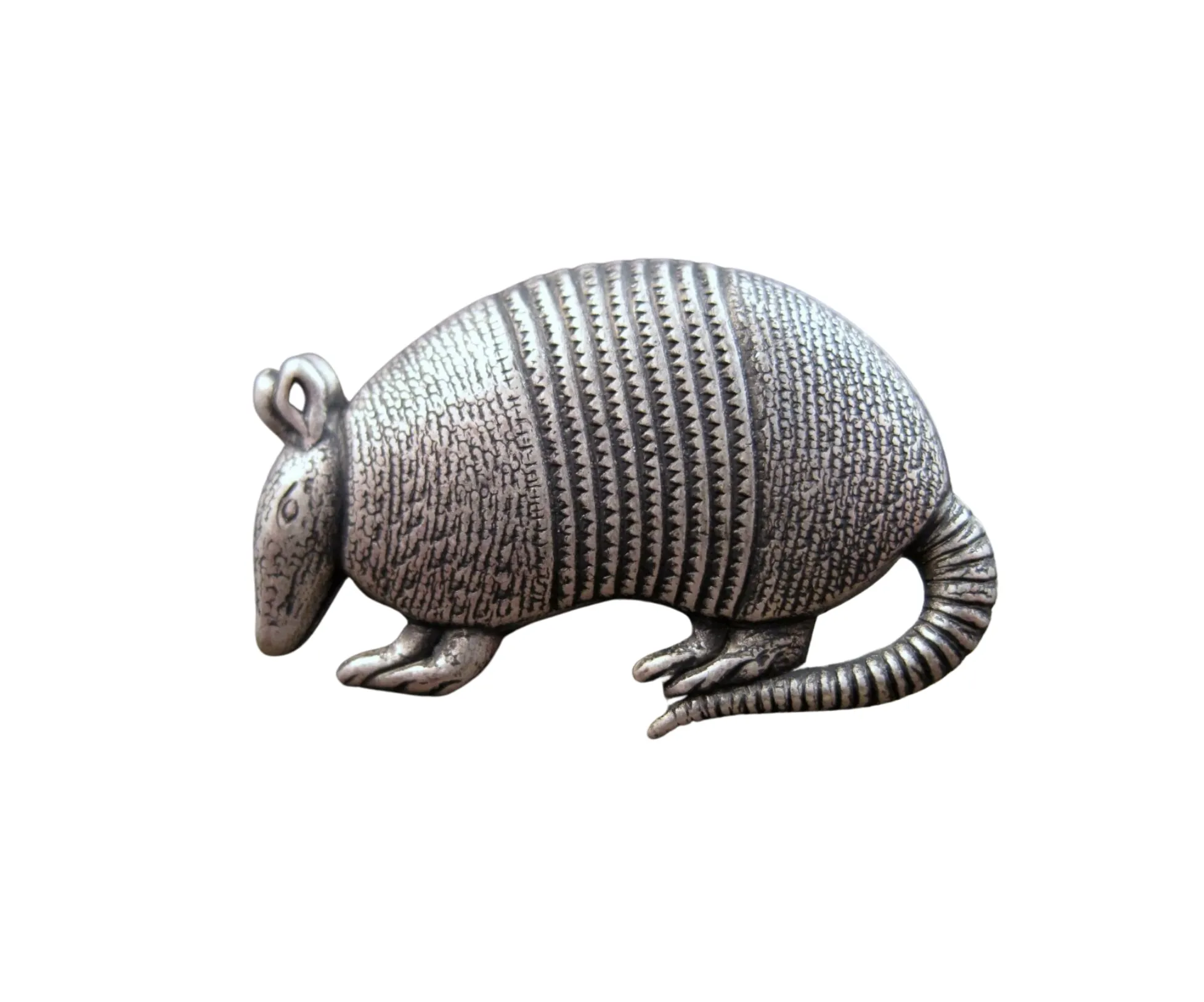 Handmade Armadillo Brooch Tie Tack Lapel Pin