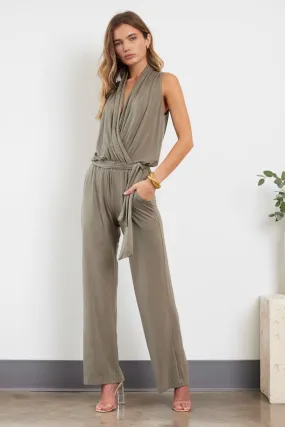 HAVEN WRAP FRONT WIDE LEG JUMPSUIT🌿