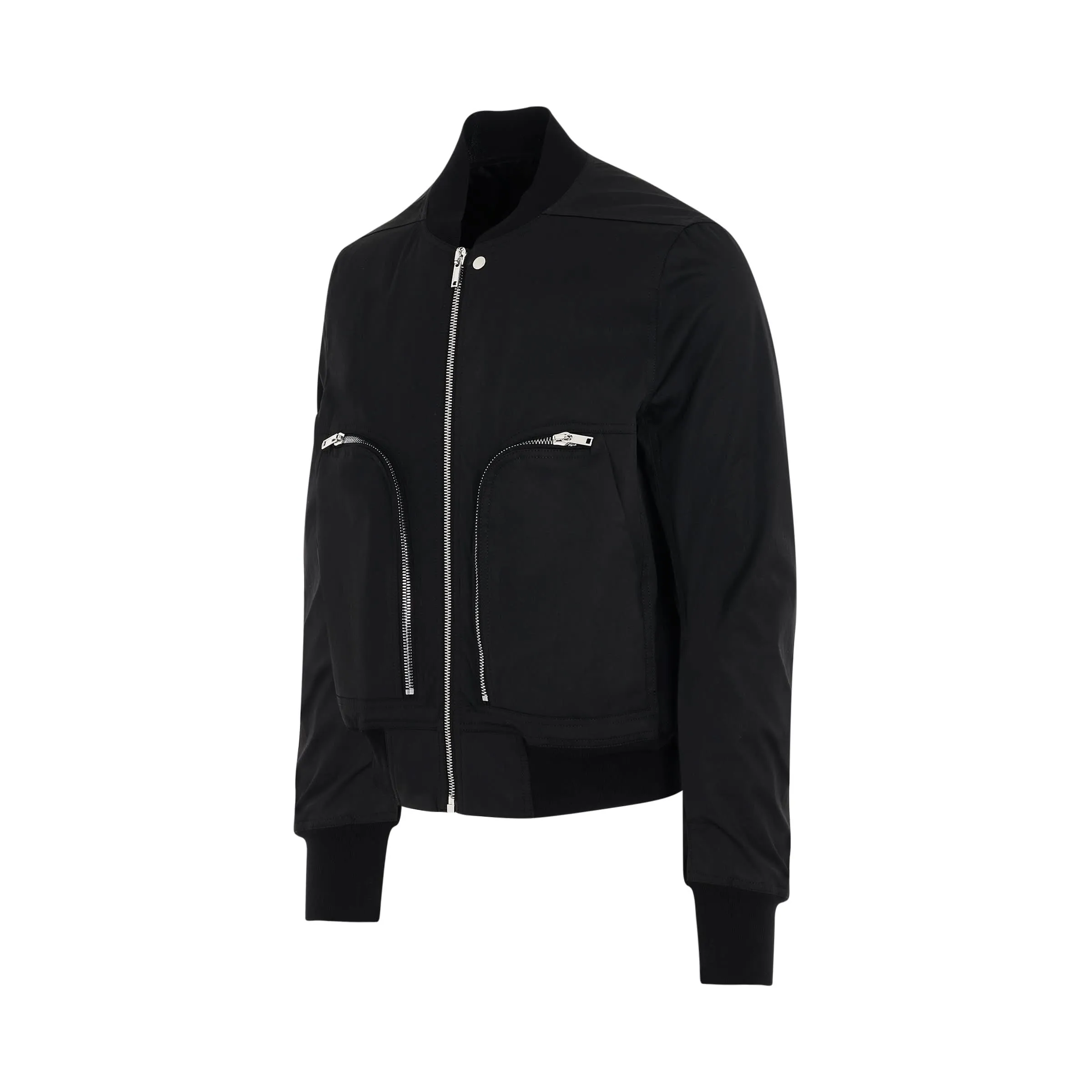 Heavy Cotton Bauhaus Flight Jacket in Black