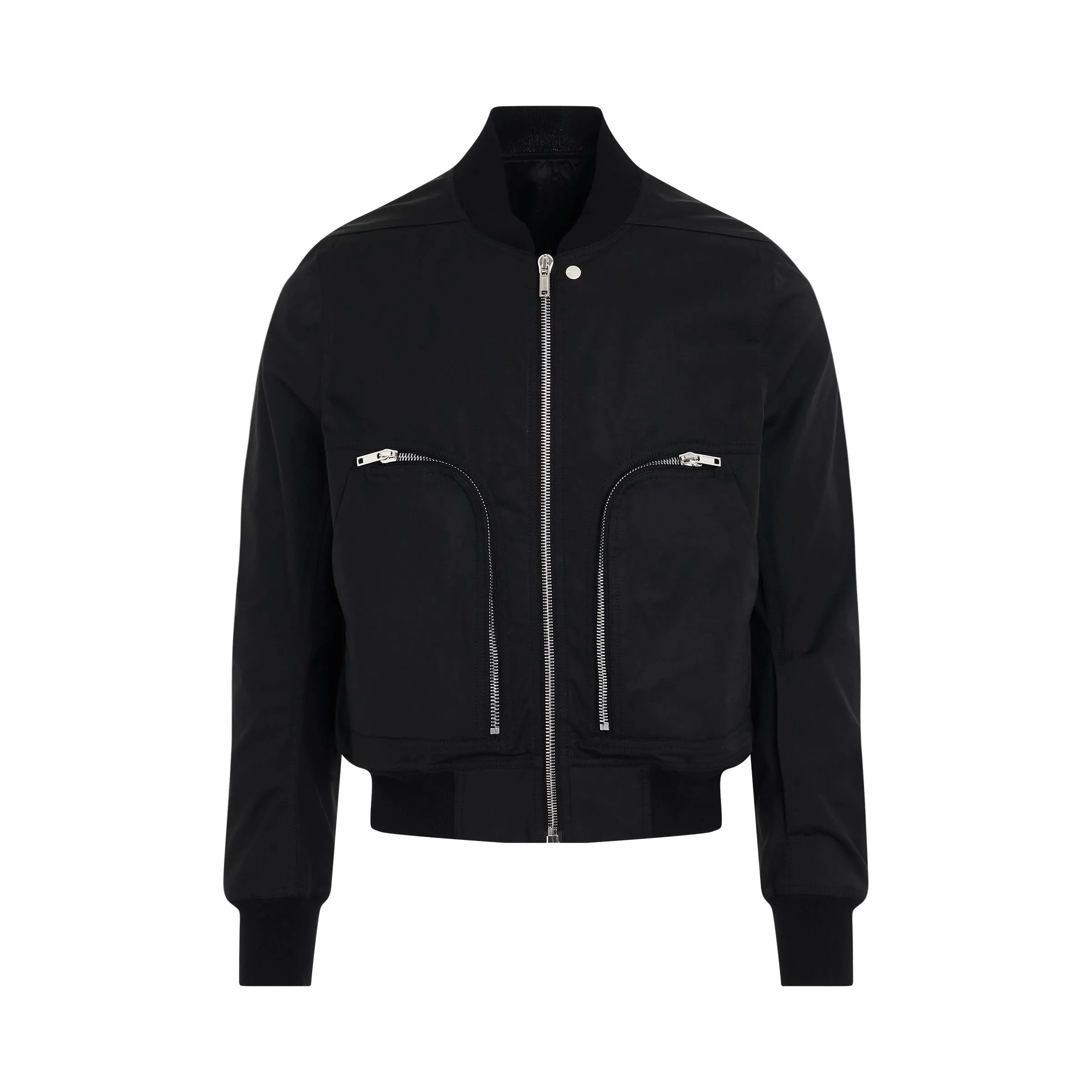 Heavy Cotton Bauhaus Flight Jacket in Black