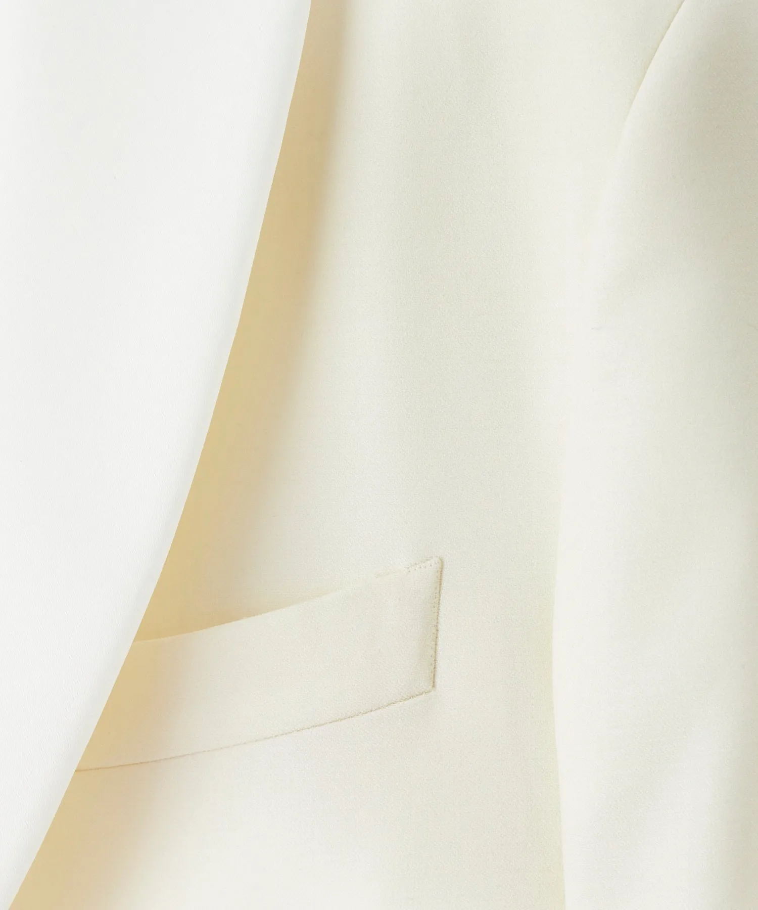 Italian Ivory Shawl Collar Tuxedo Jacket