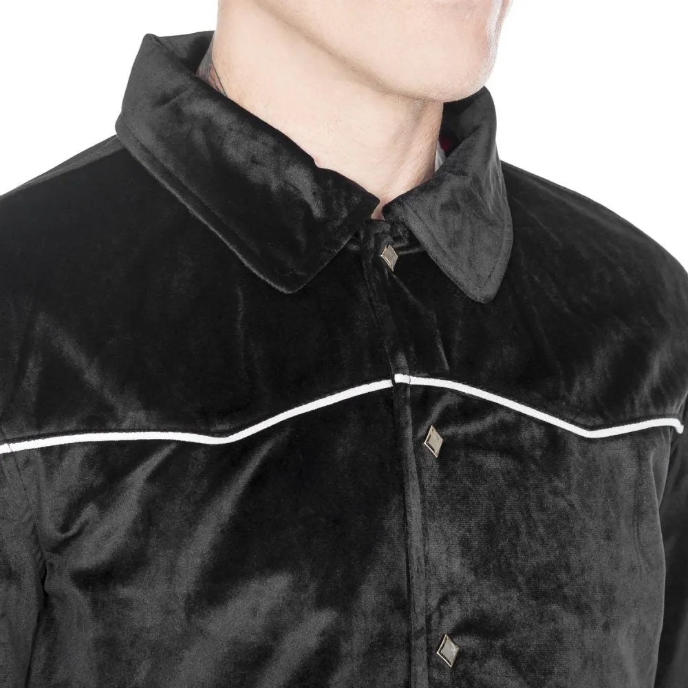 Jackson Velvet Jacket - Black